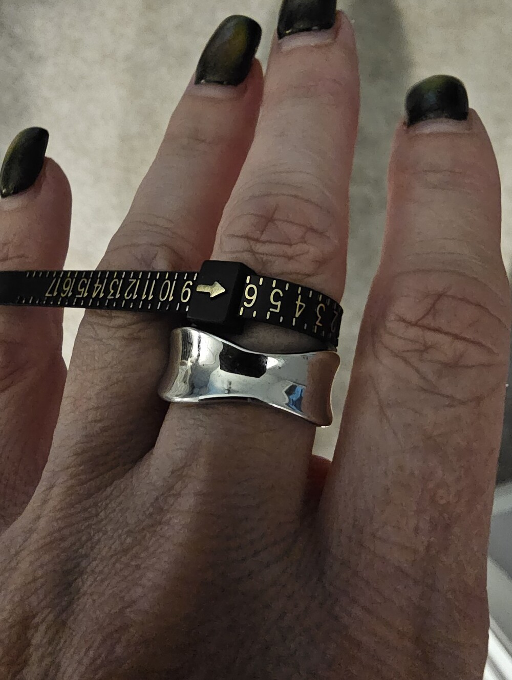 Lia Sophia Sculptural Silver Band - Picture 2 of 3